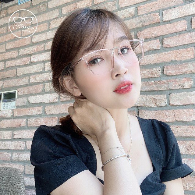 [Fullbox] GỌNG CẬN DẺO 2164 KÍNH CẬN NỮ GỌNG KIM LOẠI NHỰA FORM VUÔNG BẦU NHIỀU MÀU ĐEO GIẢ CẬN