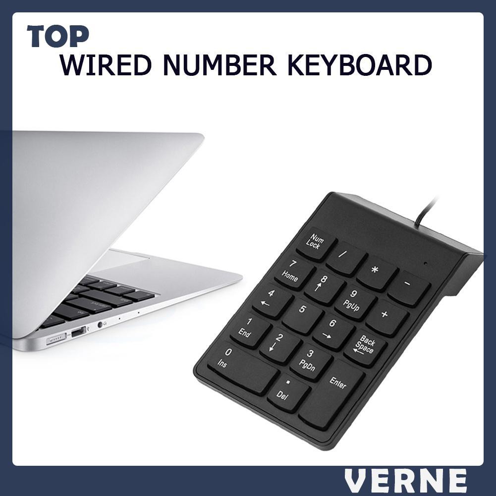 Bàn Phím Số Mini Có Dây Gồm 18 Phím Dùng Cho Laptop