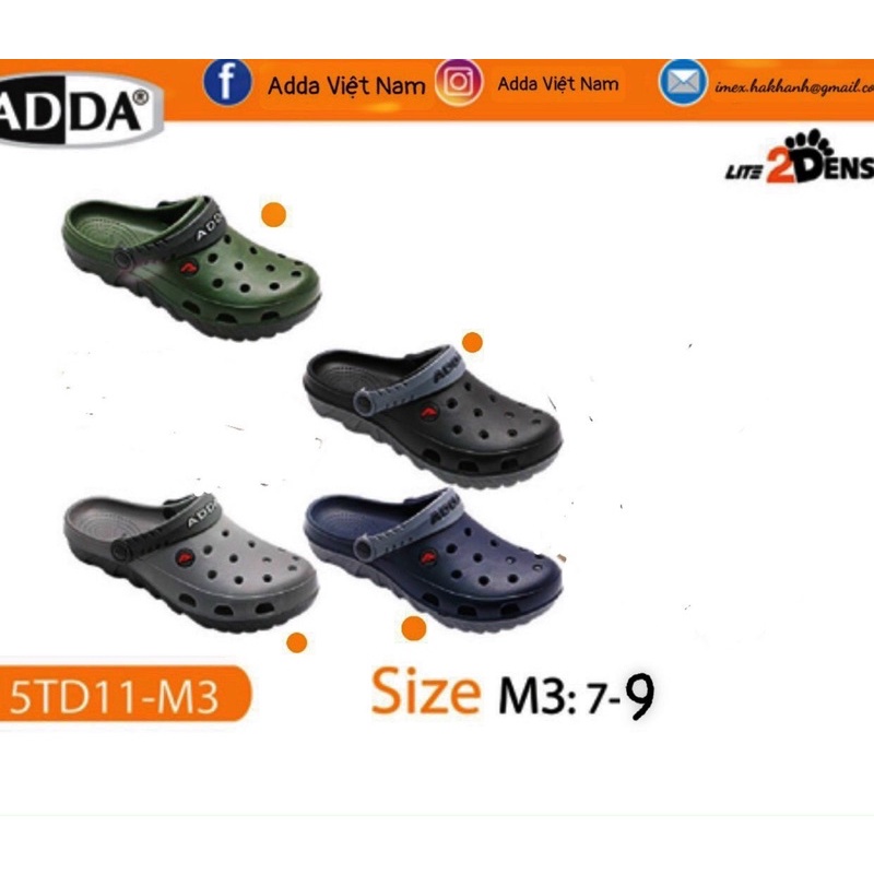 Dép Sabo Đúc Nam 5TD11M1 Nhập Khẩu Thái Lan