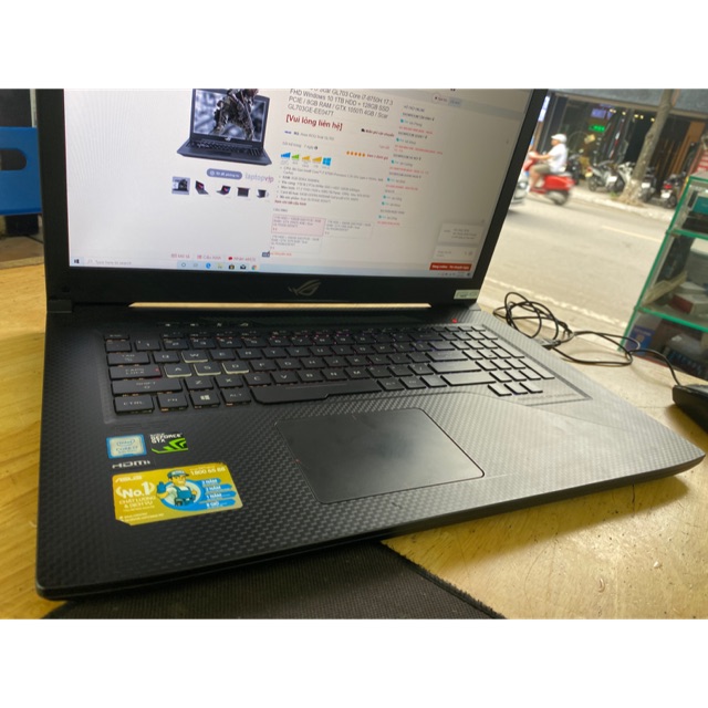 Laptop cũ Asus GL703 core i7 8750H còn BH hãng | BigBuy360 - bigbuy360.vn