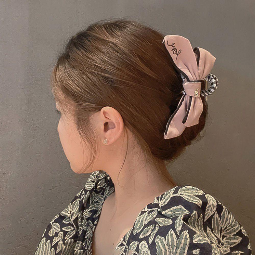 PRESTON Kẹp tóc hỗ trợ rửa mặt Càng Cua / Mèo Bằng Acrylic Kiểu Hình Học Ngọt Ngào Phong Cách Hàn Quốc Cho Nữ