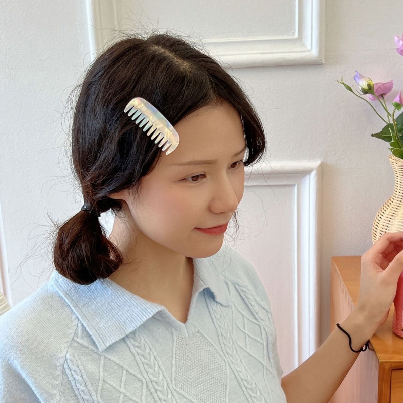 Kẹp Tóc Hoạt Hình Bằng Nhựa Acrylic Nhiều Kiểu Dáng Chống Trượt