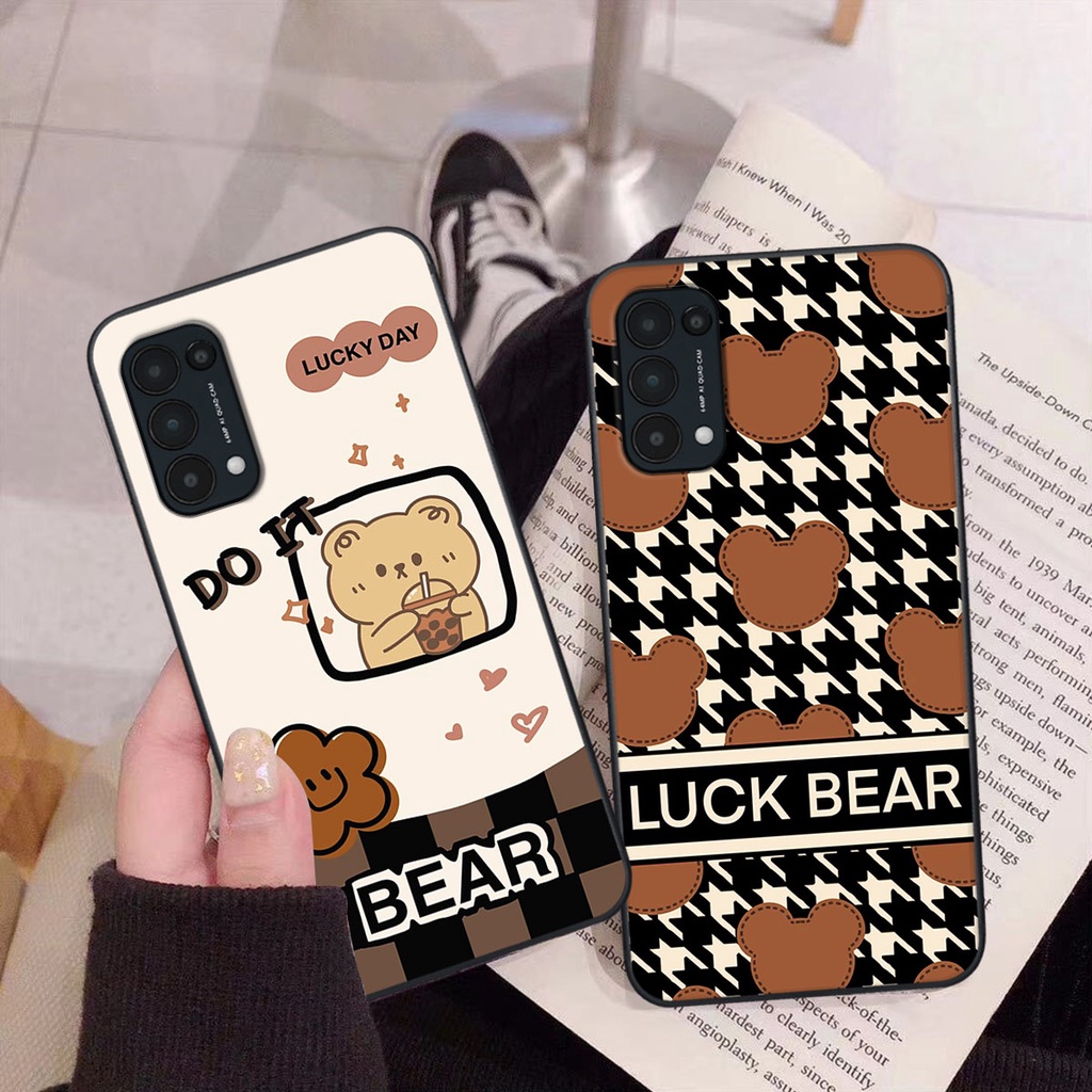 Ốp lưng Oppo RENO 5 happy day, gấu bear dễ thương - BỀN - ĐẸP -BAO GIÁ TOÀN THỊ TRƯỜNG