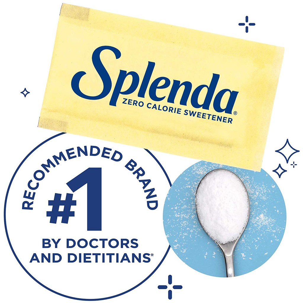 COMBO 50 GÓI Đường ăn kiêng Splenda cho người bệnh tiểu đường, ăn kiêng, DAS, Sweetener Sugar Replacement