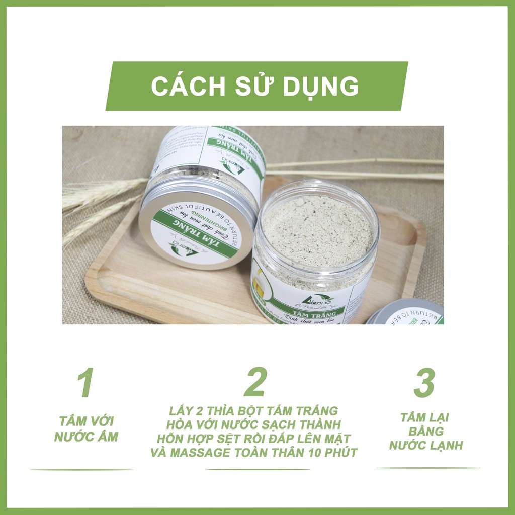 [SP CHÍNH HÃNG] Bột Tắm Trắng Tinh Chất Men Bia ATHENA - Tẩy Da Chết, Dưỡng Ẩm Và Viêm Lỗ Chân Lông (250g)