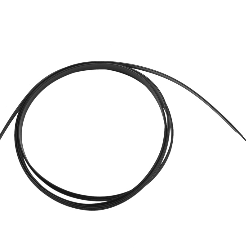 Phẳng PE mây nhựa đan cho ghế tựa bàn cà phê Sửa chữa đồ nội thất bằng mây ( Bốn dòng 'Đen '8 x 1,2mm)