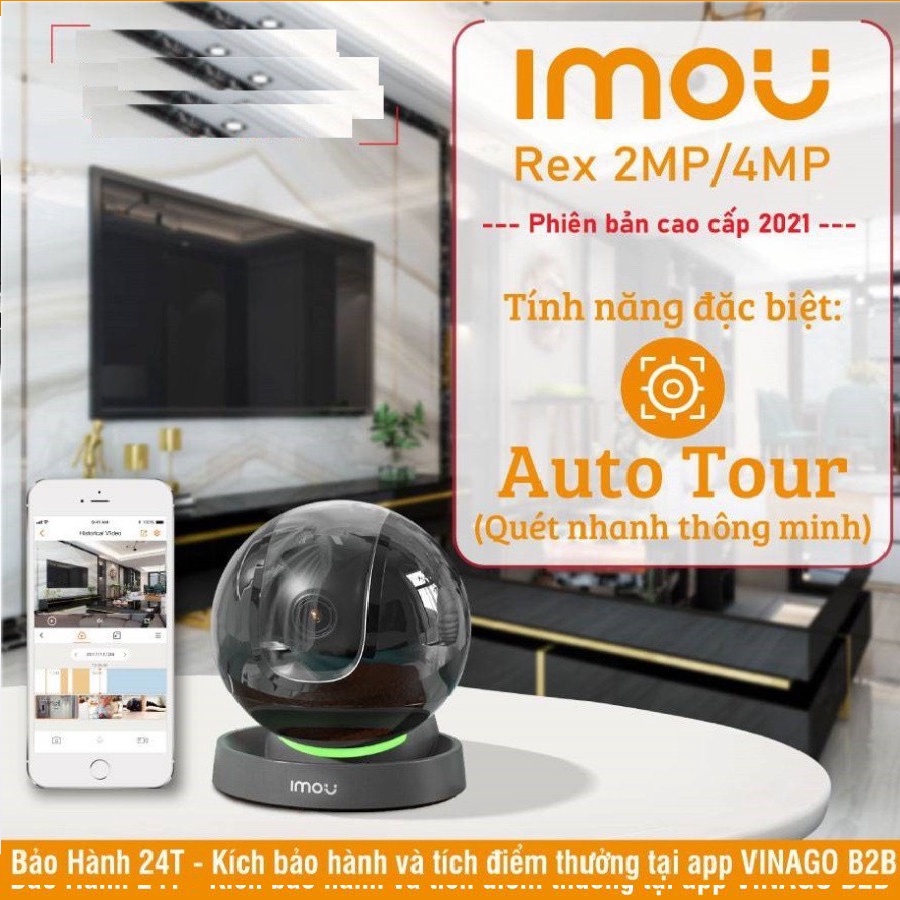 Camera WIFI trong nhà xoay 360,có tính năng quét nhanh thông minh, độ phân giải 4MP 2K QHD,IMOU A46LP, BH 24 tháng