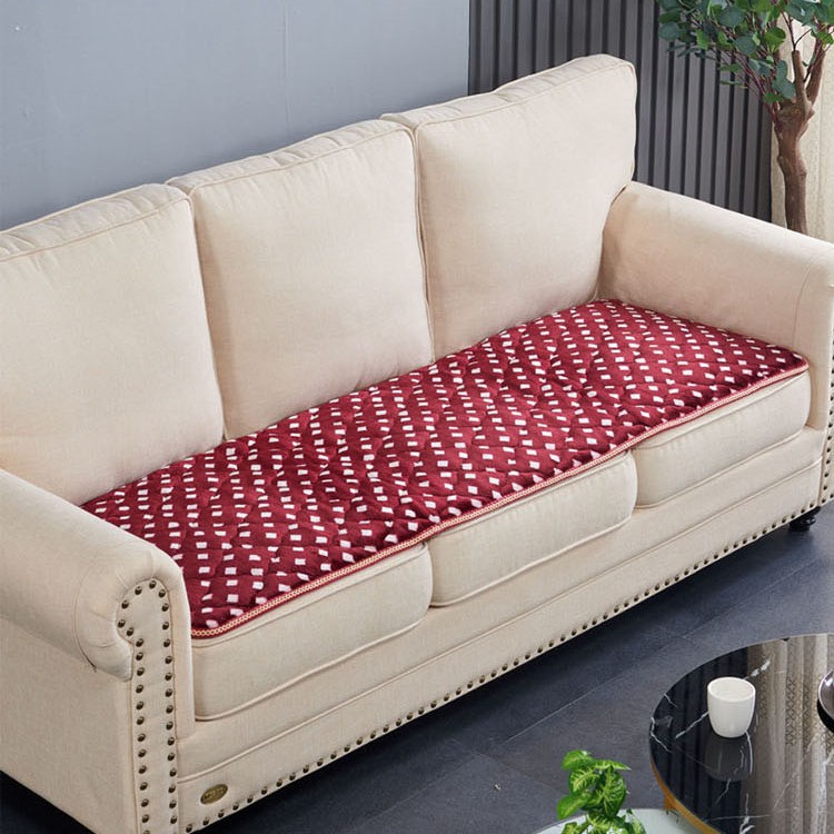 Đệm Lót Ghế Sofa Gỗ Màu Đỏ Sang Trọng