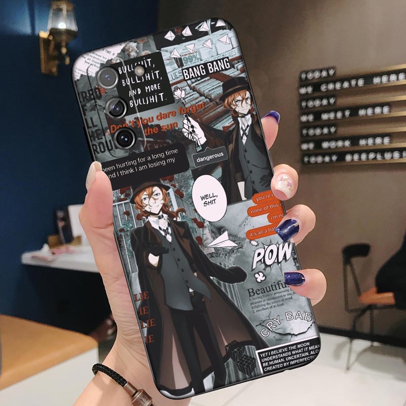 Ốp Điện Thoại Mềm Hình anime Bungou Stray Dogs Cho Samsung Galaxy A02s A03S A13 A33 A53 A73 Plus Lite JE45 Mới