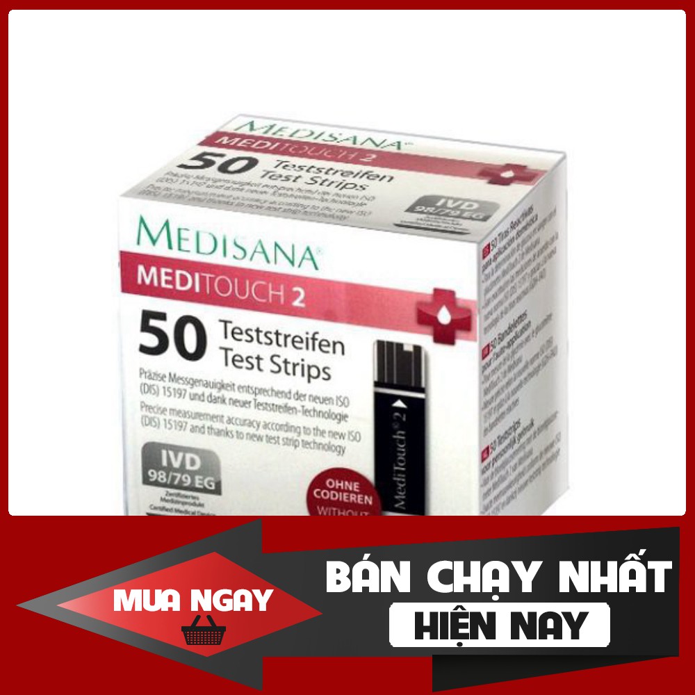 Que Thử Của Máy Đo Đường Huyết Medisana Meditouch 2 (50 Que)