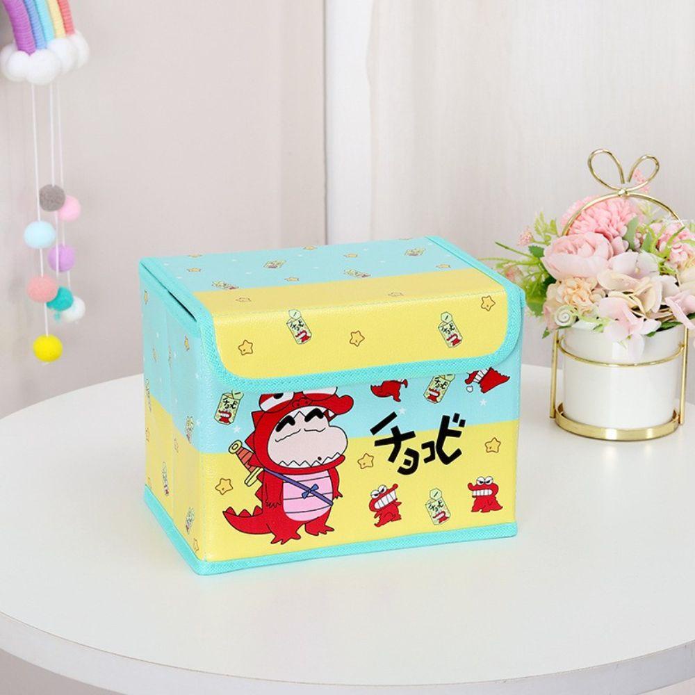 Back2life Hộp Đựng Đồ Trang Điểm Bằng PU Họa Tiết Cậu Bé Bút Chì Shin Chống Bụi Bẩn Sức Chứa Lớn