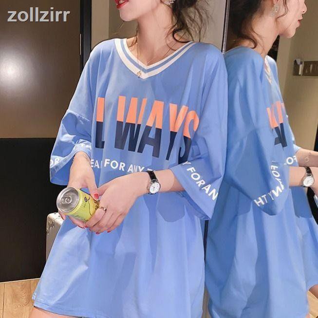 🌈Zollzirr🍓 Đầm thun ngắn tay dáng rộng cỡ lớn thoải mái cho mẹ bầu