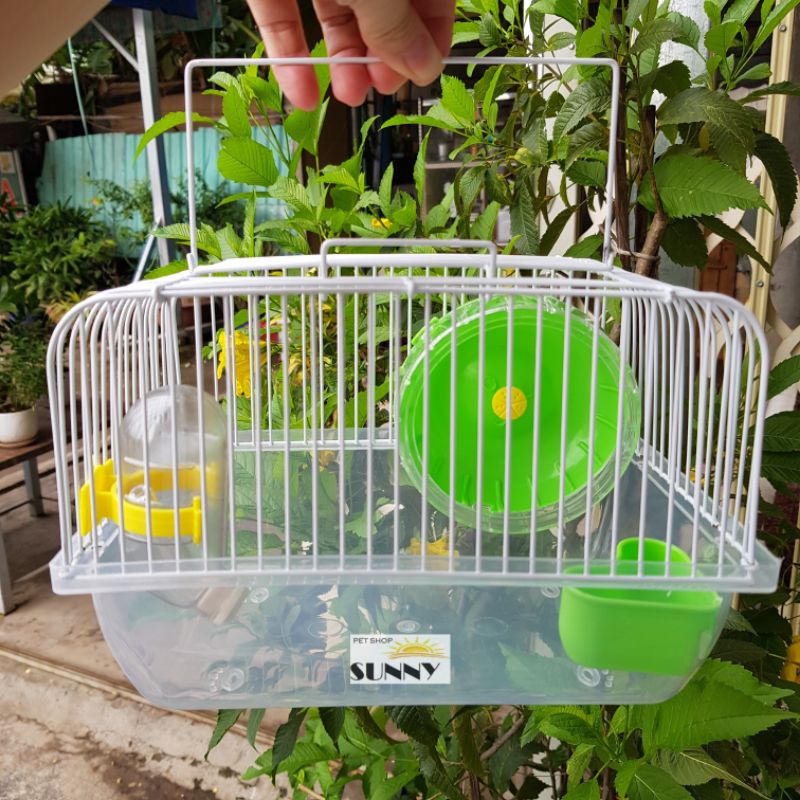 Lồng mini khay cao hàng Chong Boer nuôi hamster