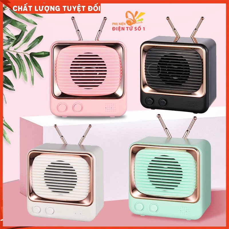 Loa Tivi mini DW02 | loa bluetooth tivi dễ thương âm trong thiết kế đẹp, pin bền