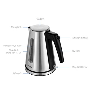 Bình đun siêu tốc Hafele T-907B (535.43.731) 1,7L