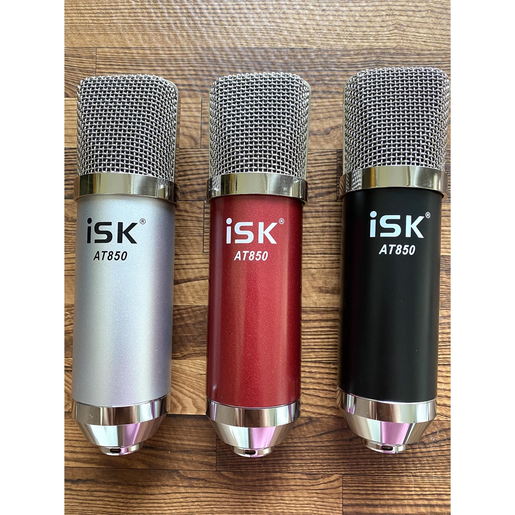 Mic Thu Âm ISK AT850 2022. Thiết Kế Sang Trọng, Năng Động, Âm Thanh Sống Động, Dễ Dàng Sử Dụng. Bảo Hành 12 Tháng