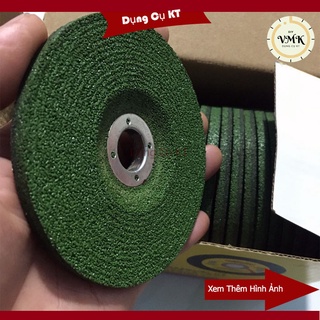 Đá mài sắt Hồng Kông, mài inox màu xanh 100mm