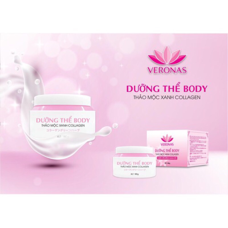 Kem dưỡng thể trắng da Veronas 180g