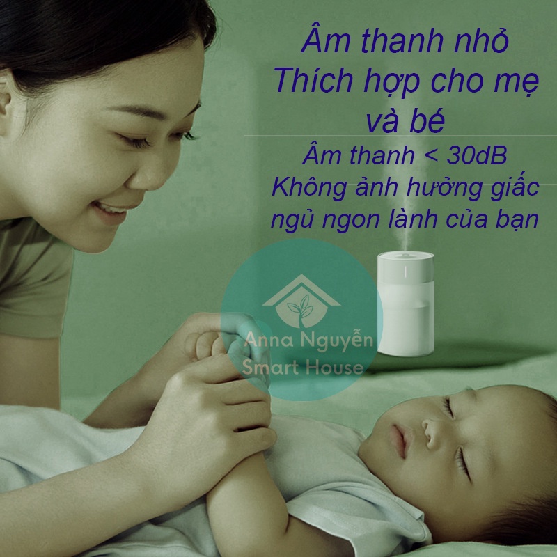 Máy Xông Tinh Dầu Mini Toả Hương Cho Phòng Ngủ Và Phòng Khách , 2 chế độ, nhiểu màu đèn ( Không dùng pin tích điện)