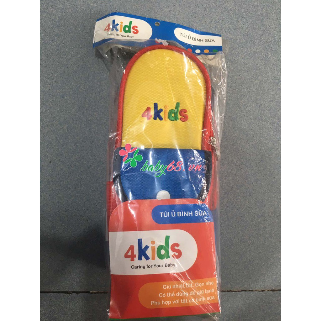 [Mã MKBC245 giảm 8% đơn 400K] Túi ủ bình sữa 3 lớp cách nhiệt 4Kids ( Comotomo)