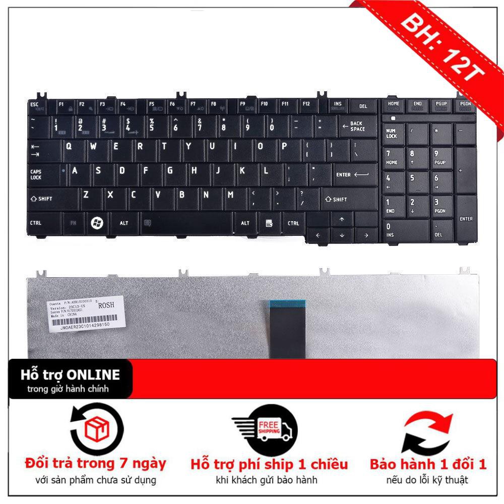 Bàn Phím Laptop Toshiba L650 L655 L670 L675 C655D C650, C655 , C660 , C660D , C665 Hàng Zin