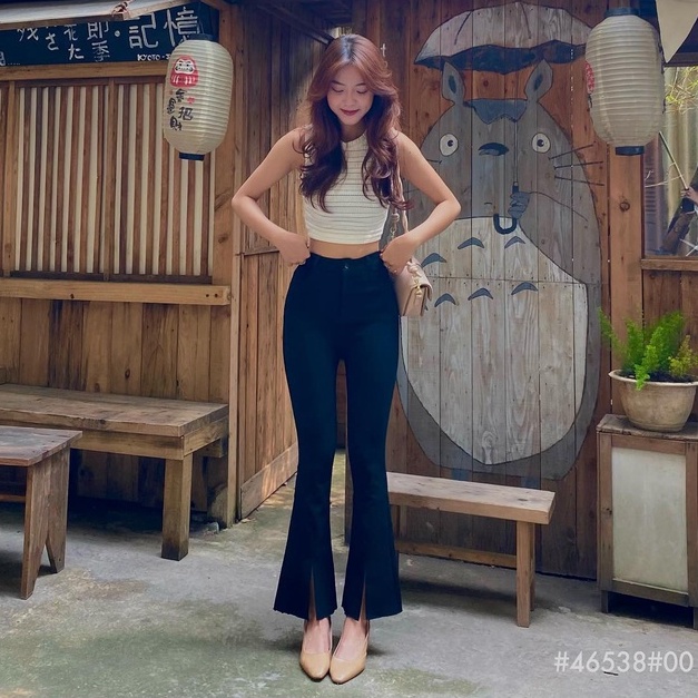 Quần Dài Kaki Nữ Co Dãn Ống Loe HOT - BT Fashion