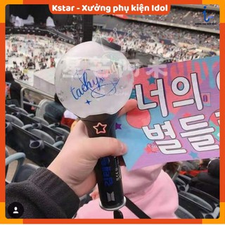 Sticker hologram dán bomb tên thành viên Jungkook Jimin Suga Taehyung Jin RM J-hope ( H2C04 )