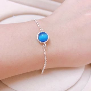 Lắc tay bạc mix đá phong thủy
