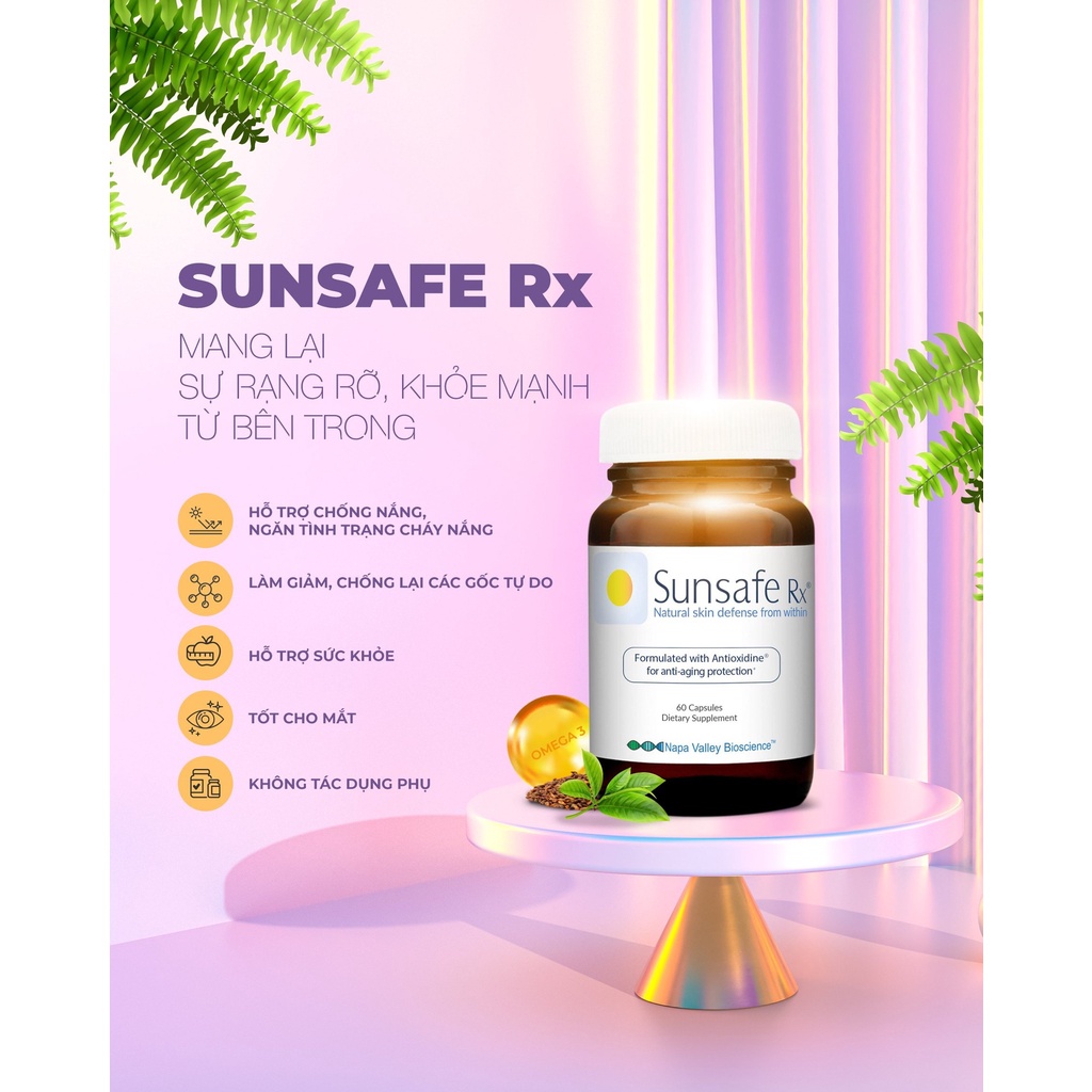 Viên uống chống nắng Sunsafe Rx 30 viên