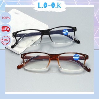 Kính lão cho người lớn tuổi đọc sách - Kính lão gọng nhựa bản lề sắt _ LOOK