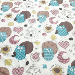 Vải bố (vải canvas) Chim cú 06 cực tốt