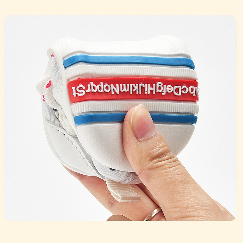 Giày Công Chúa Đế Bằng Chống Trượt Trọng Lượng Nhẹ Đính Nơ Hồng Dễ Thương Cho Bé Gái 0-3 Tuổi