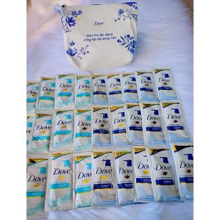 Tặng túi ví - sét 50 gói sữa tắm dove