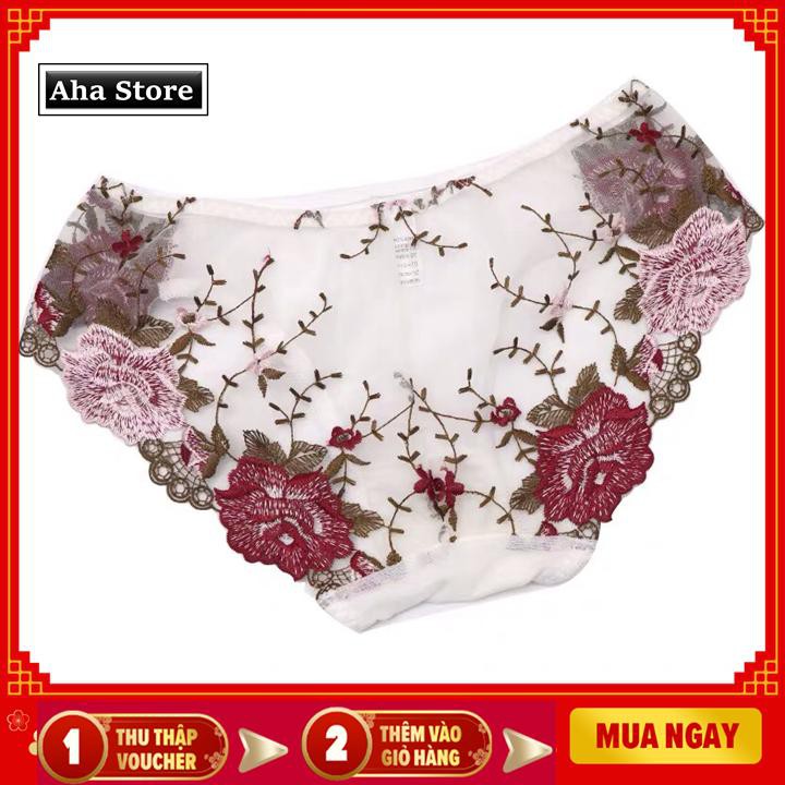 [ Được chọn màu] Quần lót nữ ren thêu hoa xuyên thấu sexy quyến rũ gợi cảm hot trend 2020 | BigBuy360 - bigbuy360.vn