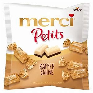 Kẹo Kem Sữa Socola Petits Kaffee Merci 125g