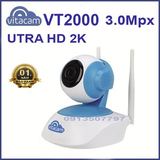 Camera vitacam ip vt2000 – 3.0mpx full hd – camera vitacam trong nhà mới nhất 2020