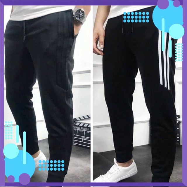 Quần Jogger Nỉ Quần Thể Thao 3 Sọc Lửng Nam, Co Dãn, Thoải Mai Khi Đi Chơi