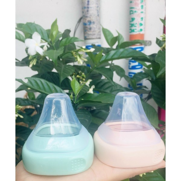 Set 2 bộ nắp đậy  thay thế cho bình sữa 150/240/330ml Hagen cổ vuông