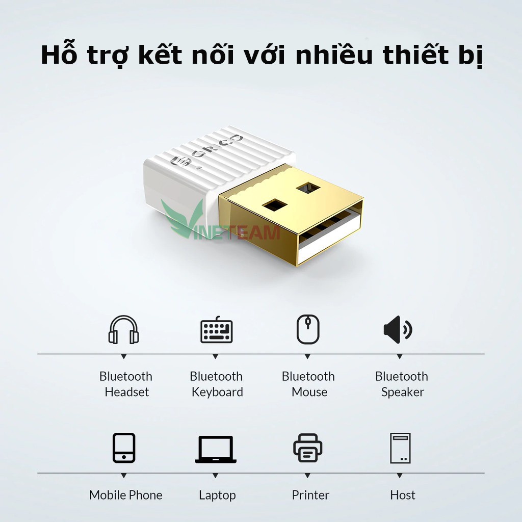 USB Bluetooth 5.0 Orico BTA-508 – Chính Hãng Orico – Hỗ trợ máy tính kết nối Bluetooth với các thiết bị khác -dc4220