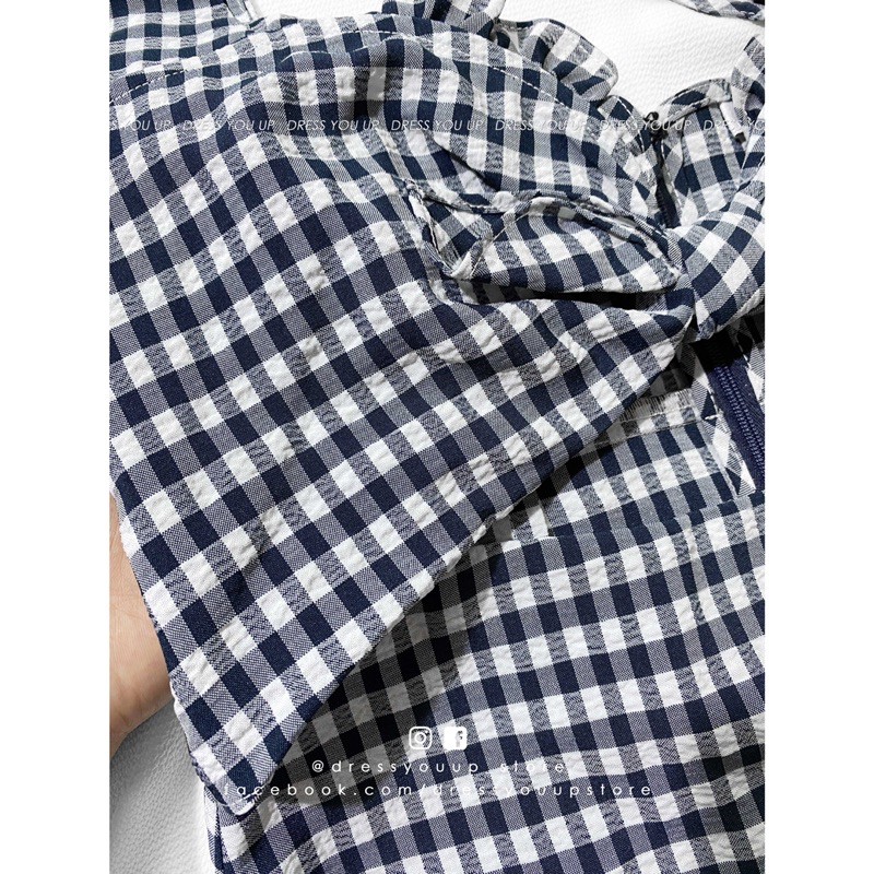 Đầm gingham TS xuất xịn