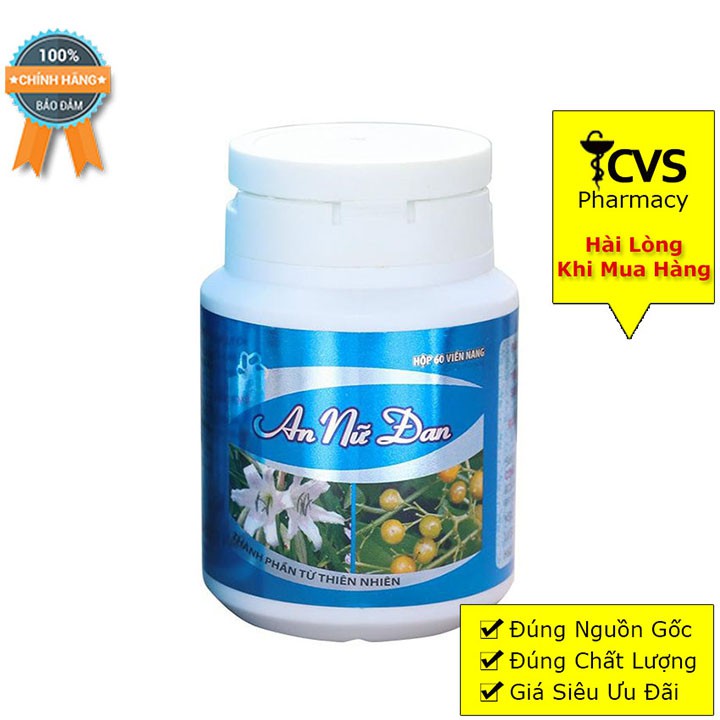 An Nữ Đan - Hỗ Trợ U Nang Buồng Trứng, U Xơ Tử Cung Hộp 60 Viên Uống