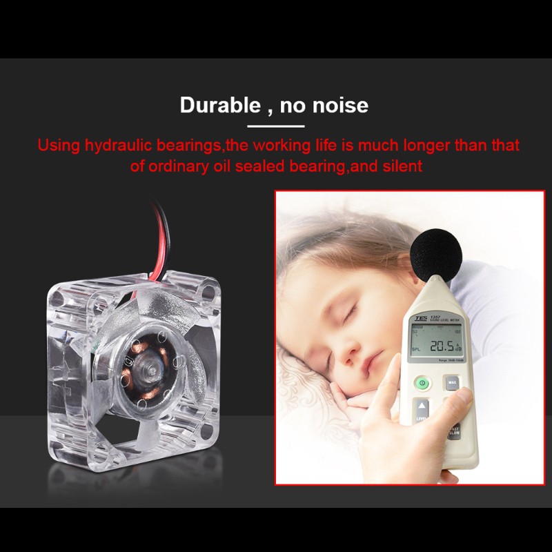 Quạt Tản Nhiệt Có Đèn Led 12v 24v 2510 3010 4010