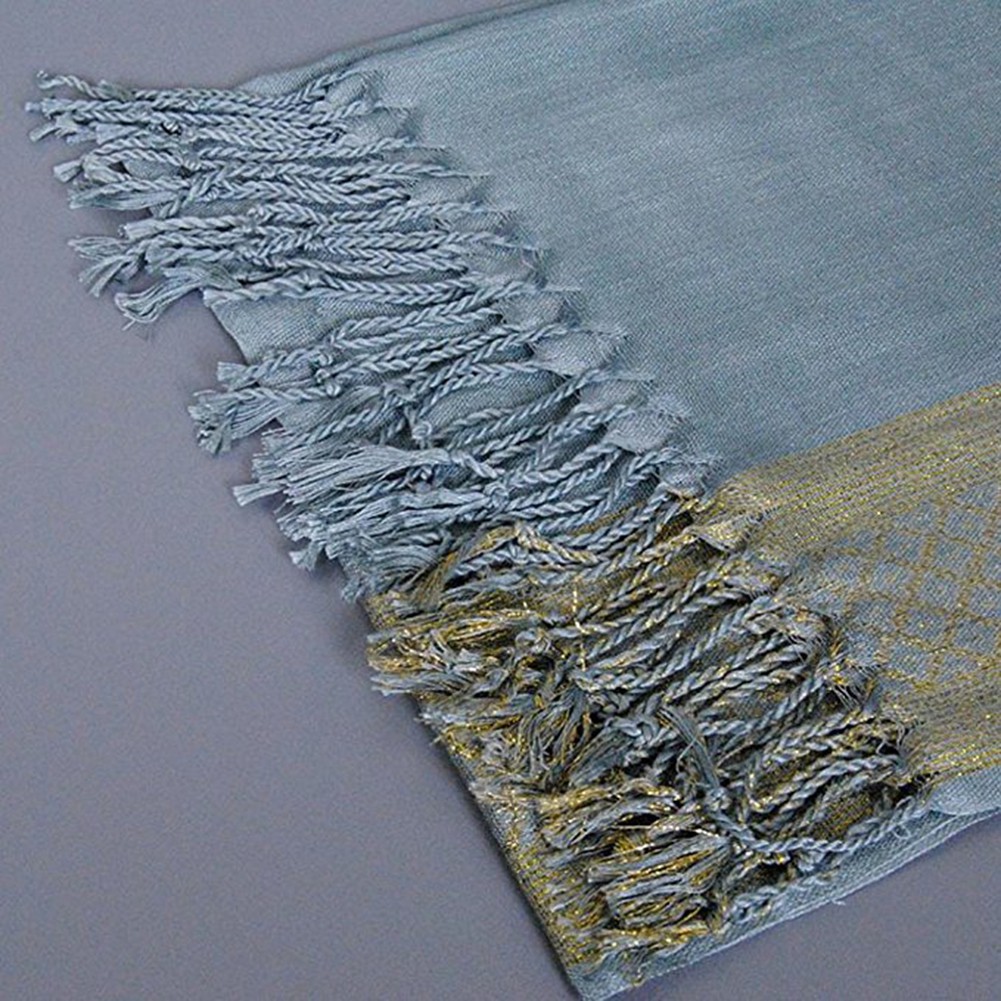 Khăn choàng cổ tua rua hoạ tiết