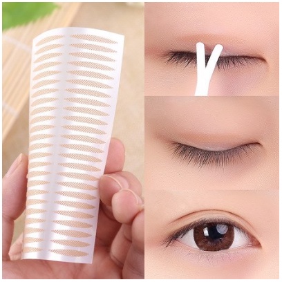 Vỉ 40 Miếng Dán Kích Mí Vân Lưới  Tạo Mí Ren Giúp Đôi Mắt To Tròn Tự Nhiên Siêu Tàng Hình