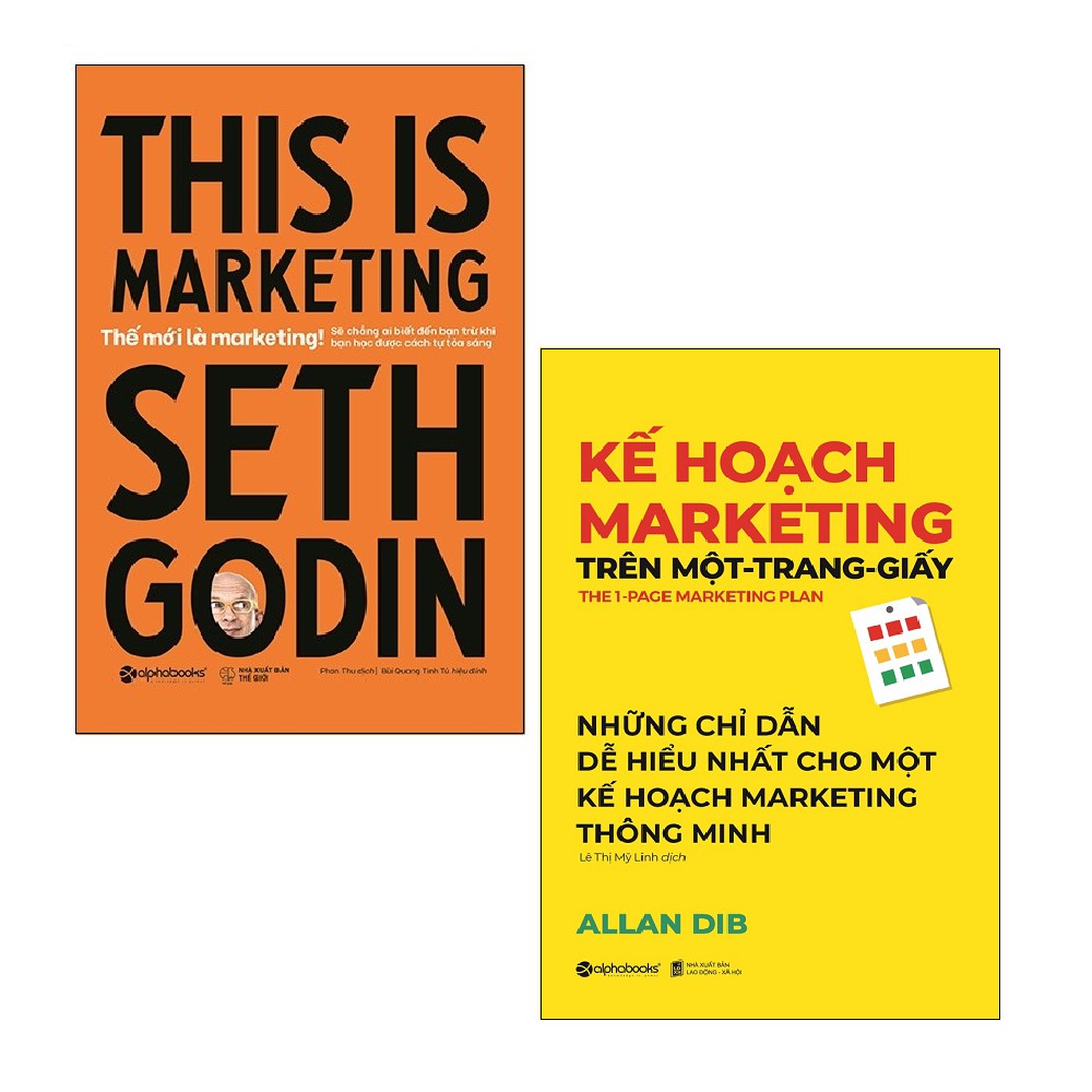 Sách - Combo: Thế Mới Là Marketing! + Kế Hoạch Marketing Trên Một Trang Giấy (2 cuốn)