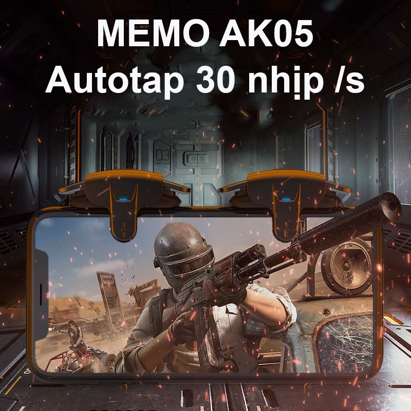 Memo AK05 | Nút chơi game auto tap dành cho game FPS Freefire, PUBG, COD