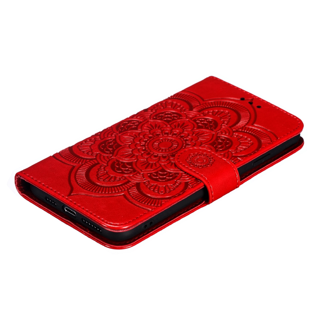 Bao da điện thoại màu trơn họa tiết hoa có dây đeo cho iPhone XS MAX XR 7 8 PLUS | BigBuy360 - bigbuy360.vn