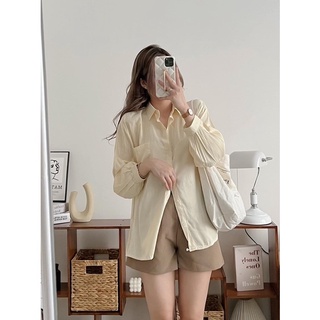 Áo sơmi lụa hàn oversize/Áo sơmi lụa tay phồng