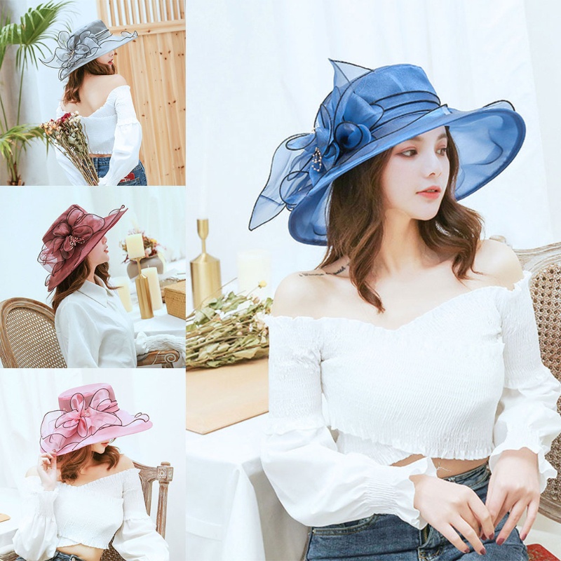 Mũ Tulle Chống Nắng Thanh Lịch Cho Nữ