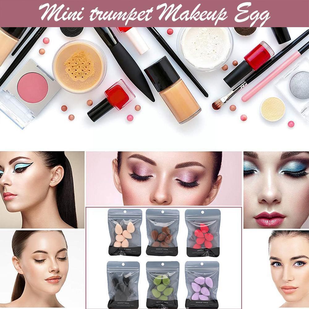 [Hàng mới về] Set 6 mút tán kem nền mềm mịn kết cấu hình quả trứng mini